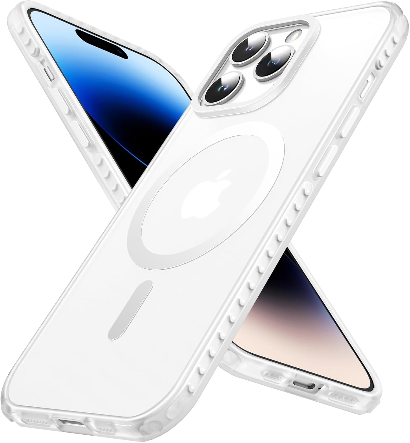 NTG 2023 New Compatible iPhone 14 Pro Max Case, Matte Clear Magsafe Slim Shockproof Protective Clear Case 6.7 Inch 14 Pro Max Clear