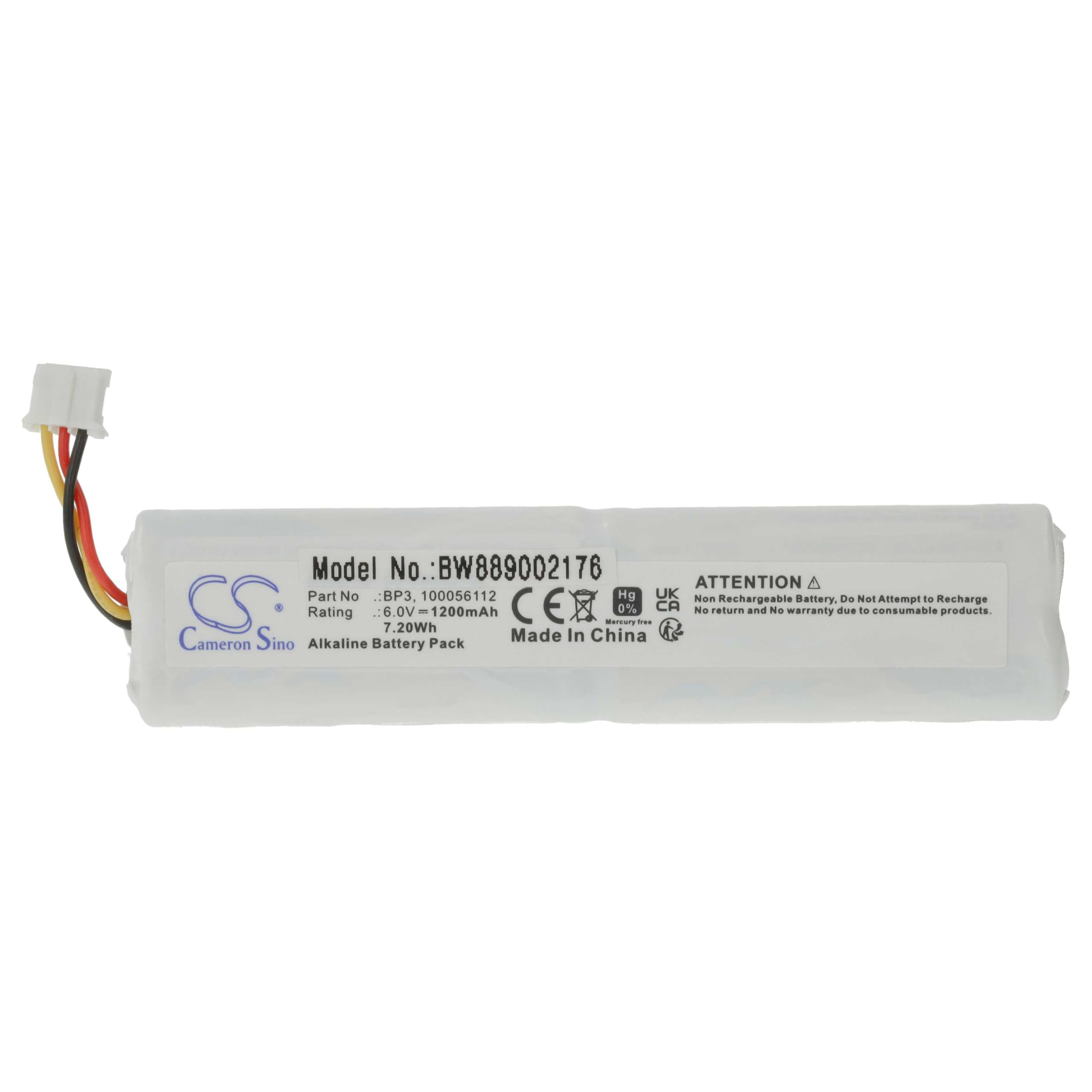 vhbw 5 x bateria kompatybilna z Telenot MS 221, MS 211, DSS2, AKG233, system alarmowy (1200 mAh, 6 V, alkaliczny)