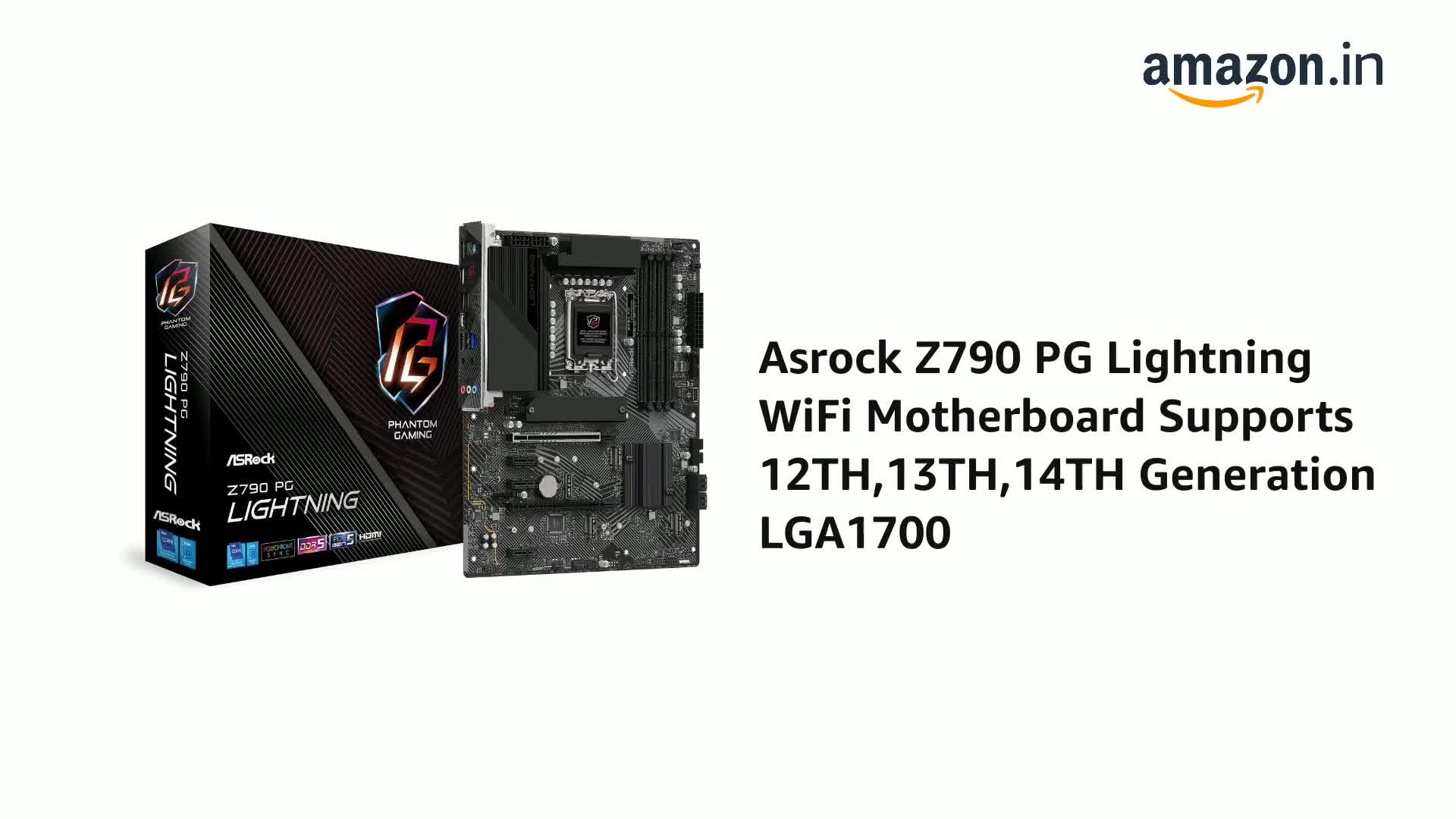 Amazon.in: Buy Asrock Z790 PG Lightning WiFi Motherboard