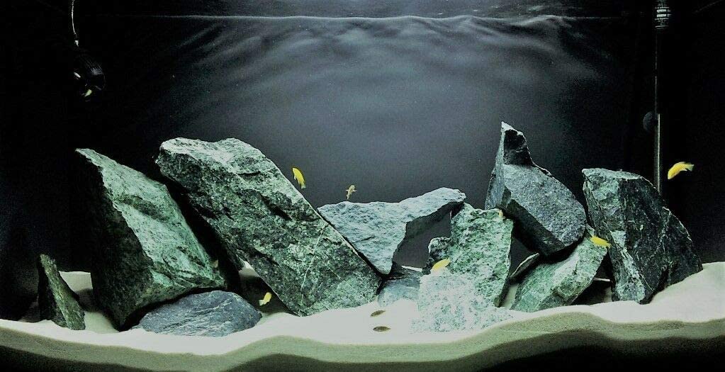 Pietre per Acquario o terrario - Decorazione Naturale per Acquario - Rocce Ornamentali Marine - Supporto filtrazione dell'Acqua - Adatto Come Grotta Nascosta - Angelo Verde 15 kg