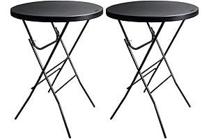 2 Pack 32" Foldable Round Table