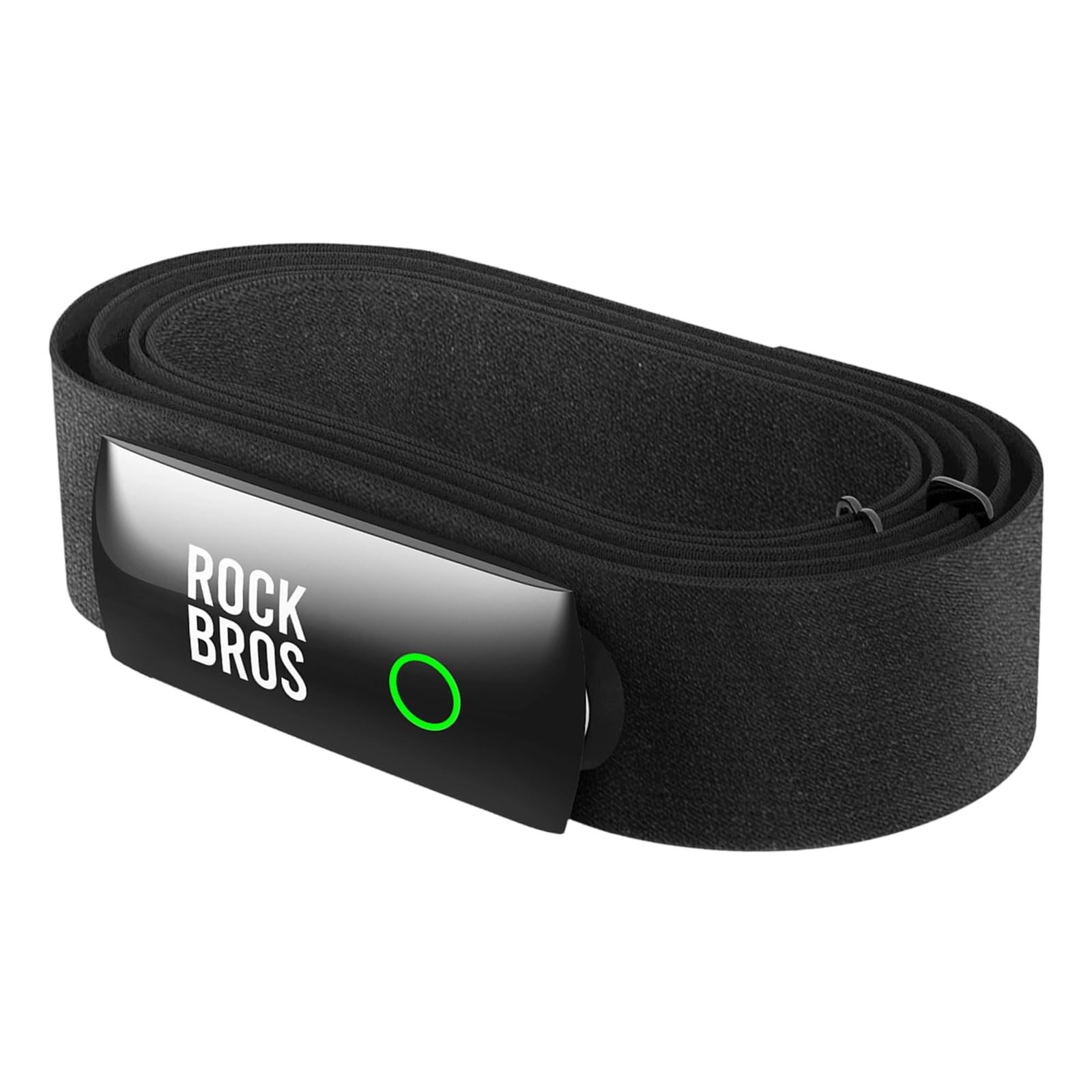 ROCKBROS Monitor tętna pasek na klatkę piersiową Bluetooth ANT+ HRM IP67 wodoodporny wyświetlacz LED, magnetyczny czujnik ładowania do biegania na rowerze, kompatybilny z aplikacją Strava Zwift Wahoo