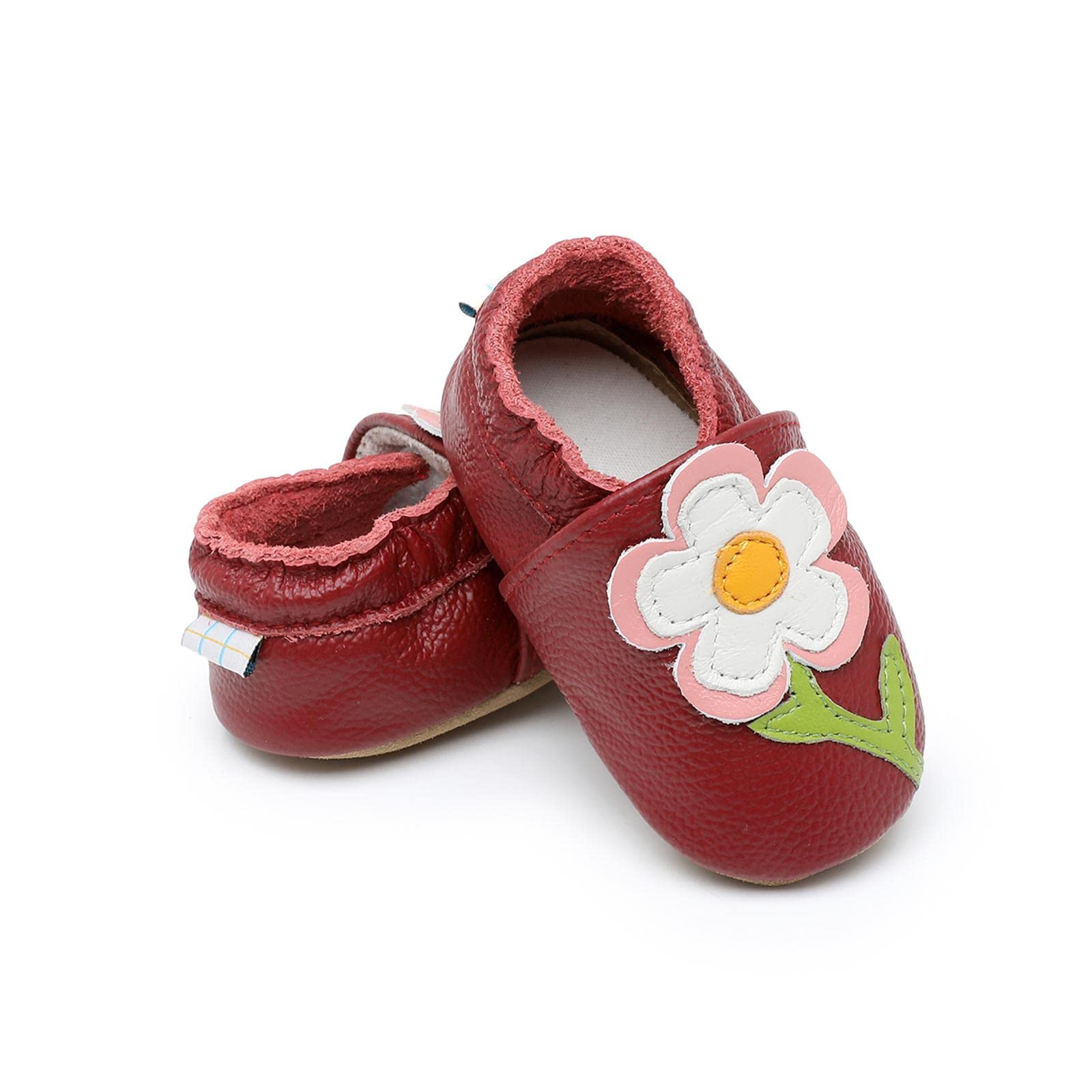 Neonata Scarpe Scarpine Primi Passi Morbida de Bambina Scarpe da Bambino in Scamosciata Pelle Cartone Animato 0 a 24 Mesi