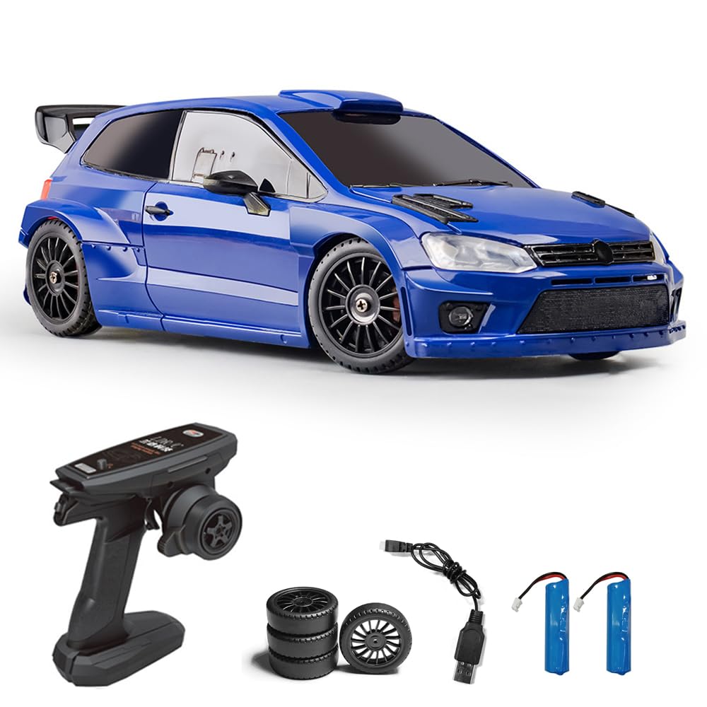 Dodoore 1/28 RC Drift Cars, 4WD 2.4GHz High Speed Racing Car with Cool Lights and Extra Drift Tires, Fast RC Car Gifts for Teen Adults