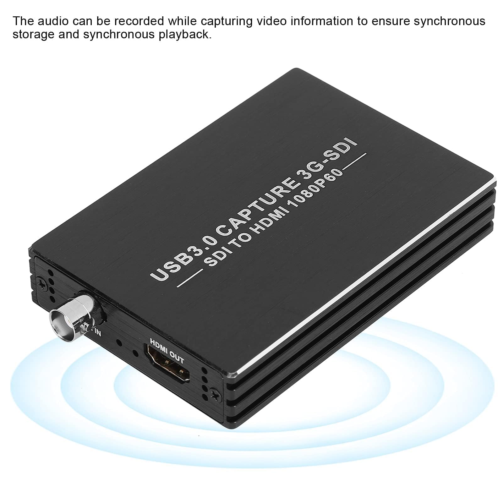 3G-SDI zu USB 3.0 Videoaufnahmekarte, HDMI SDI Aufnahmekarte SDI Aufnahmekarte Videoaufnahmegerät 1080p USB-Videoaufnahmekarte SDI HDMI Video Audio Aufnahme