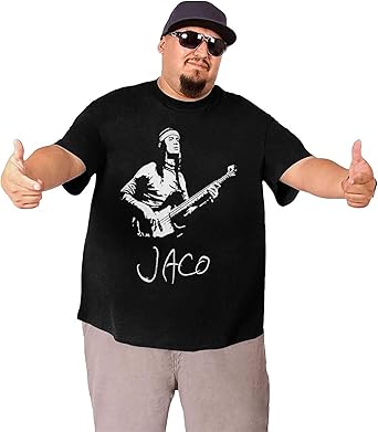 Amazon | 快適Jaco Pastorius JazzIanギタリストネイビー特大T