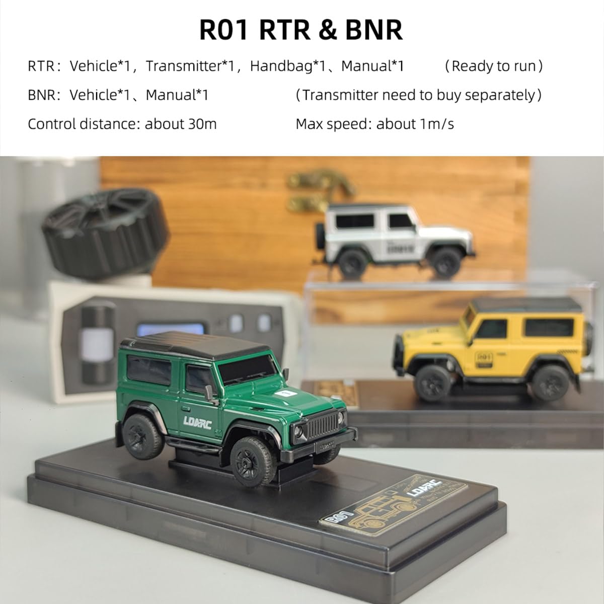 R01 1/64 samochód RC, mini pojazd wspinaczkowy 2,4 G, model RC samochód wspinaczkowy, RC Off-Road, RC Crawler Car RC Buggy, prezent urodzinowy dla dorosłych -RTR