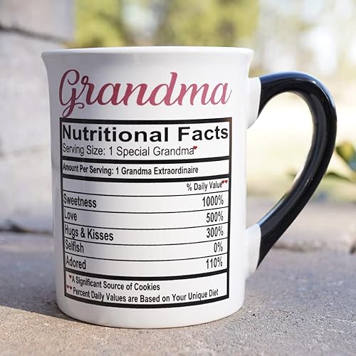 Miniatura 6 de Cottage Creek Taza de café para abuela, taza de café de 16 onzas con datos nutricionales para abuela, regalos de cumpleaños para mujeres, regalos de