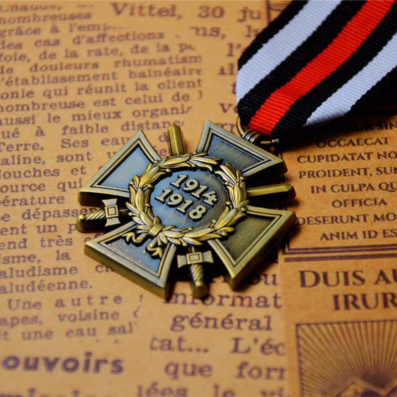 FOTN Replica German World War I Prussian Honorary Hindenburg Cross Medal, Historical Commemorative Medal, Emblem, Black2