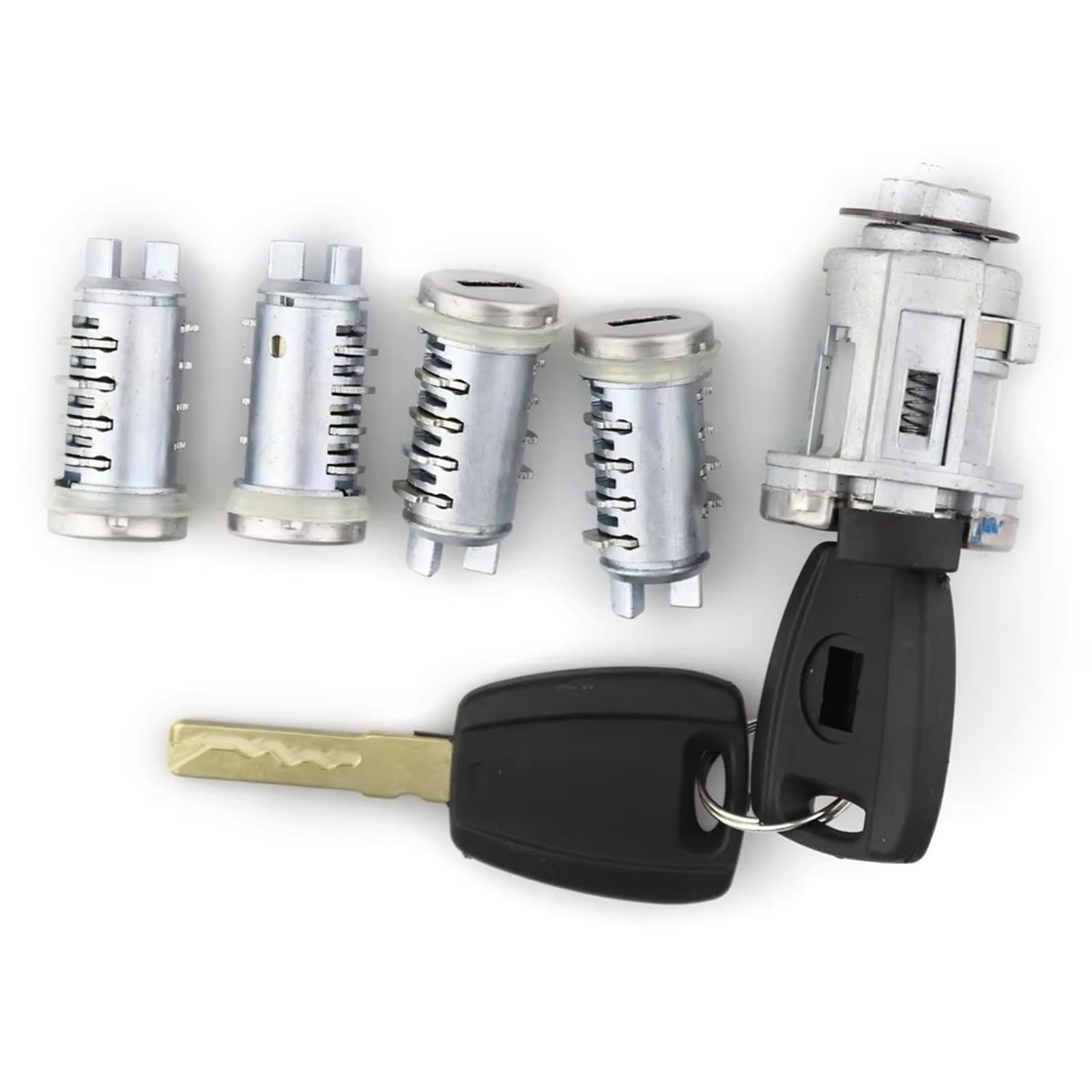 Nbvutyh Blak Ignition Barrel Compatible With Lancia Y First For Generation 1995 1996 1997 1998 1999 2000-2003 Ignition Steering Lock Cylinder Replacement 5Pcs(Blak)