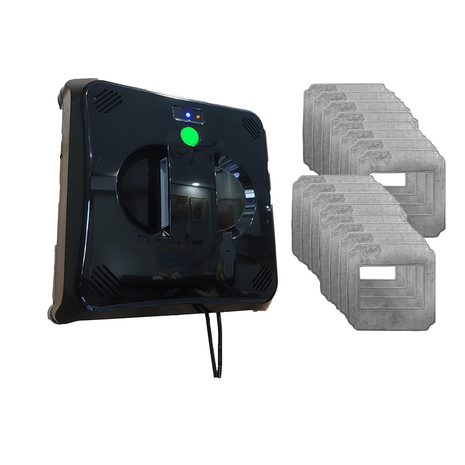 Automatic Window Cleaning Robot with Dual Water Spray, Remote Control, High Vacuum Suction Anti-Falling Cleaner for Interior/Exterior Highrise Window for Smooth Surfaces