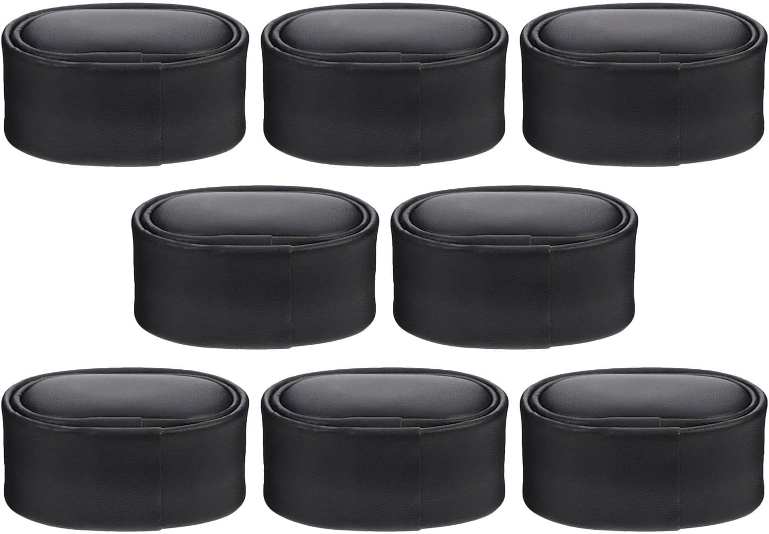 8pcs Watch Winder Pillow Black Pu with Sponge Insert Compact and Spacesaving Design for Automatic Watch Care and Protection Universal Replacement Cushion and Travel Jewelry