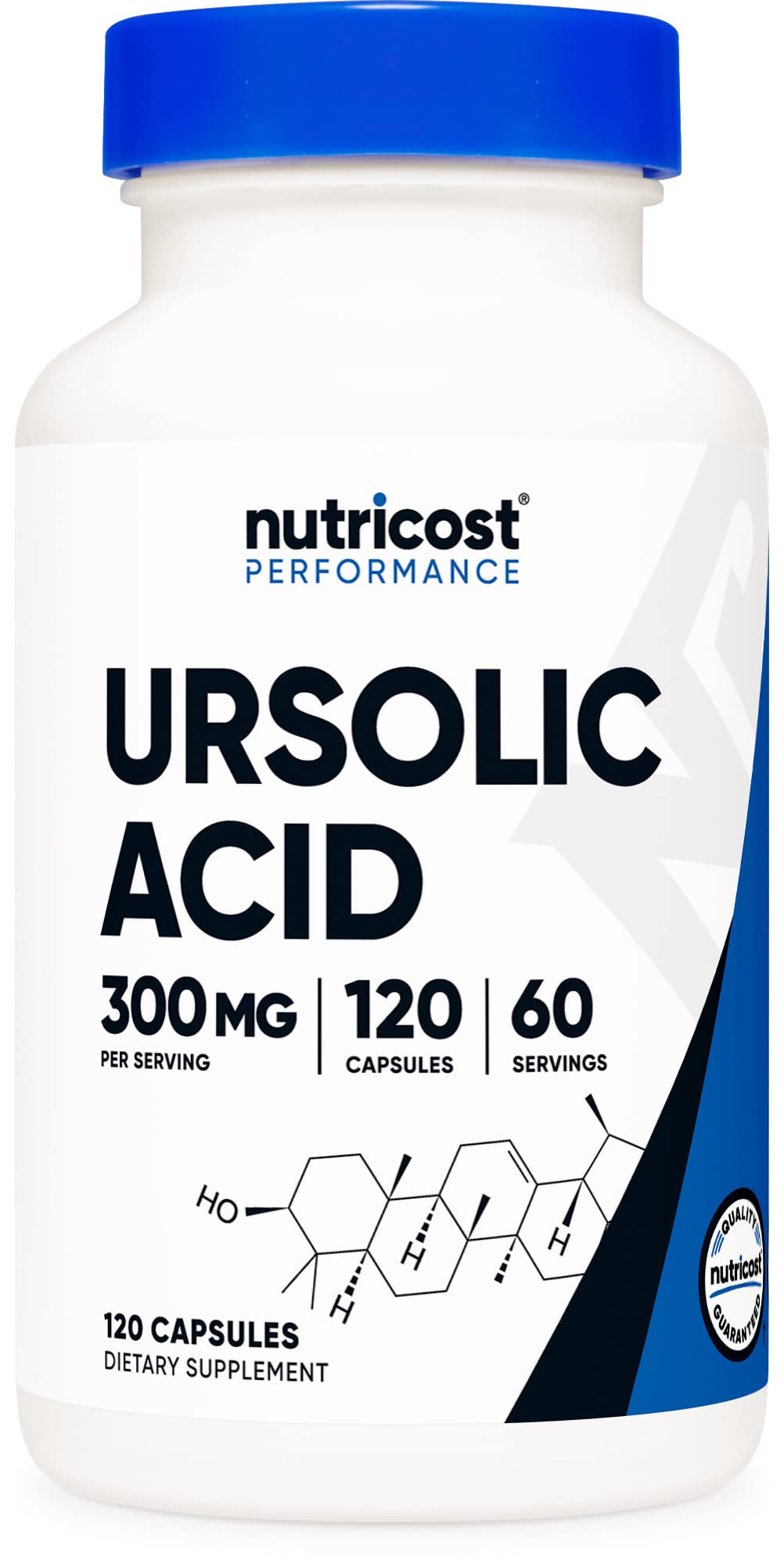 Nutricost Ursolic Acid 300mg, 120 Capsules - Vegetarian, Non GMO, Gluten Free, Soy Free
