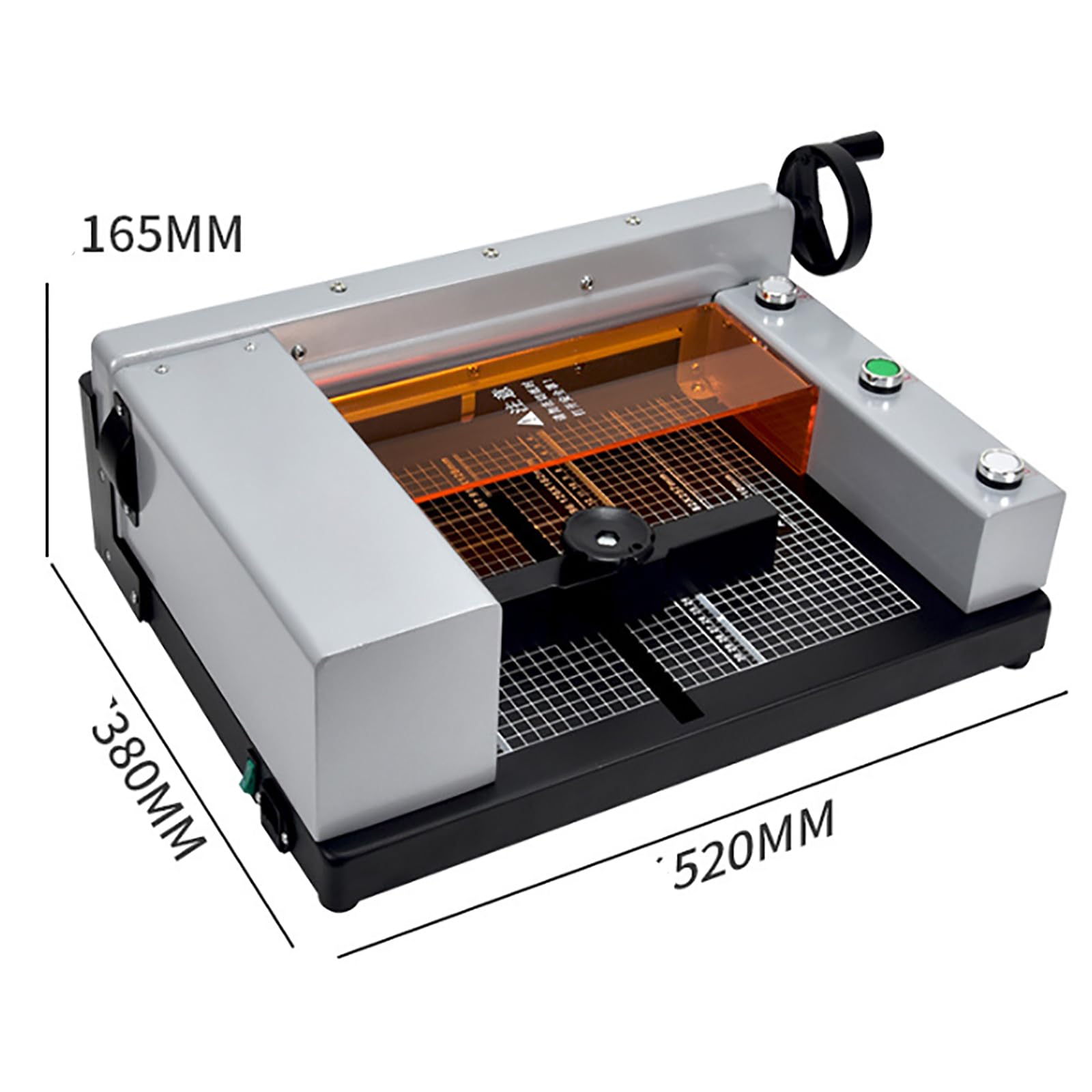 Taglierina elettrica a ghigliottina, dimensioni di taglio 330 mm, precisione ± 0,5 mm, spessore 40 mm, per ufficio, casa e scuola