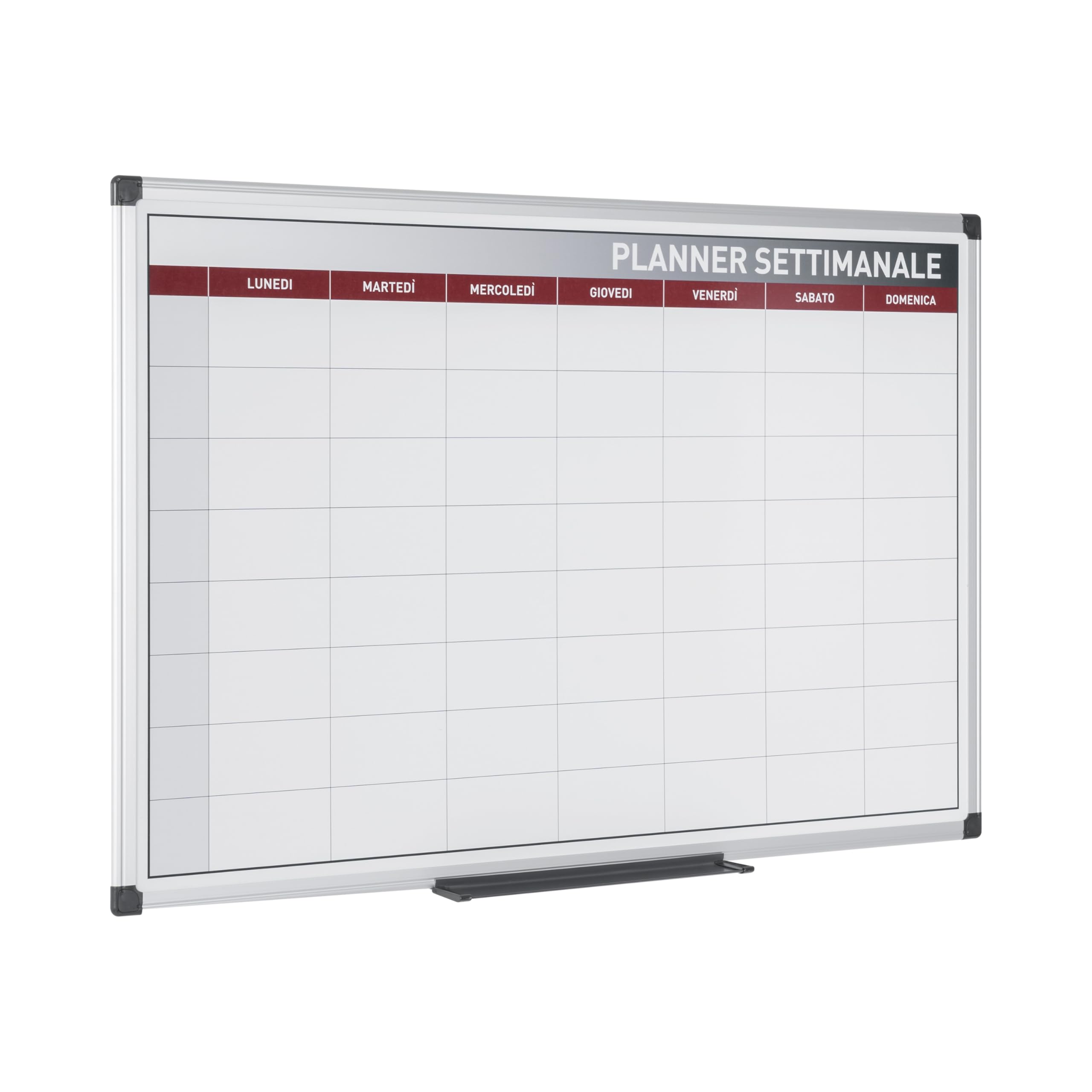 Bi-Office GA03266170 - Planner Settimanale Magnetico, 90 x 60 cm, Bianco