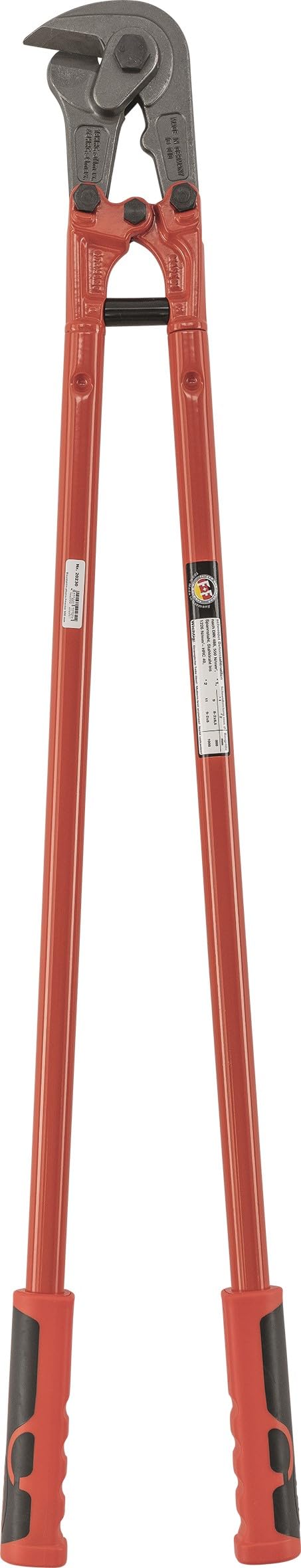 ALARM Taglierina per tappetini in acciaio, lunghezza 950 mm, massima potenza di taglio con una forza minima fino a 40 HRC, made in Germany