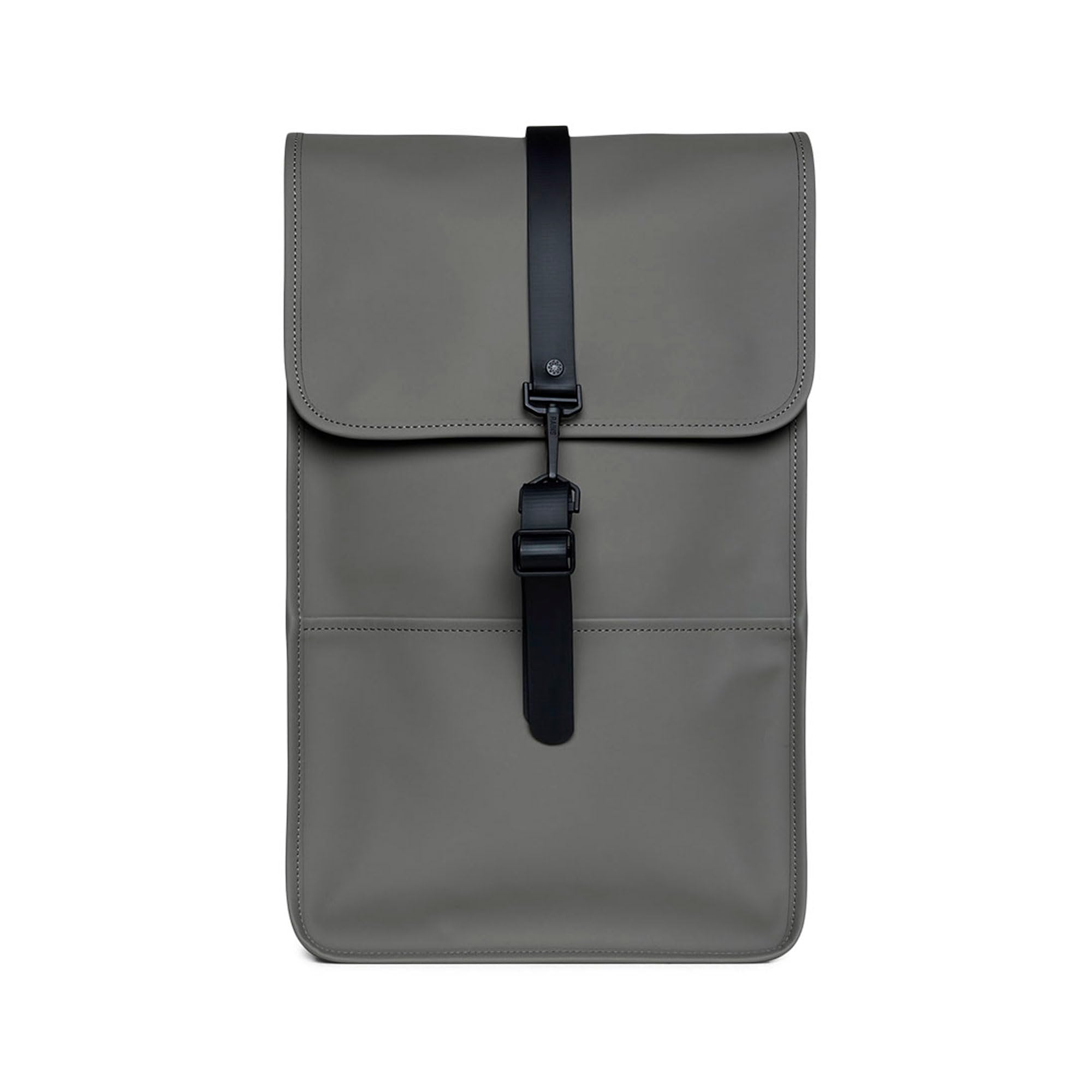 RAINS Backpack, Mochila impermeable para hombres y mujeres, bolsa para ordenador portátil, para trabajo o viajes, Gris, Regular, Moderno