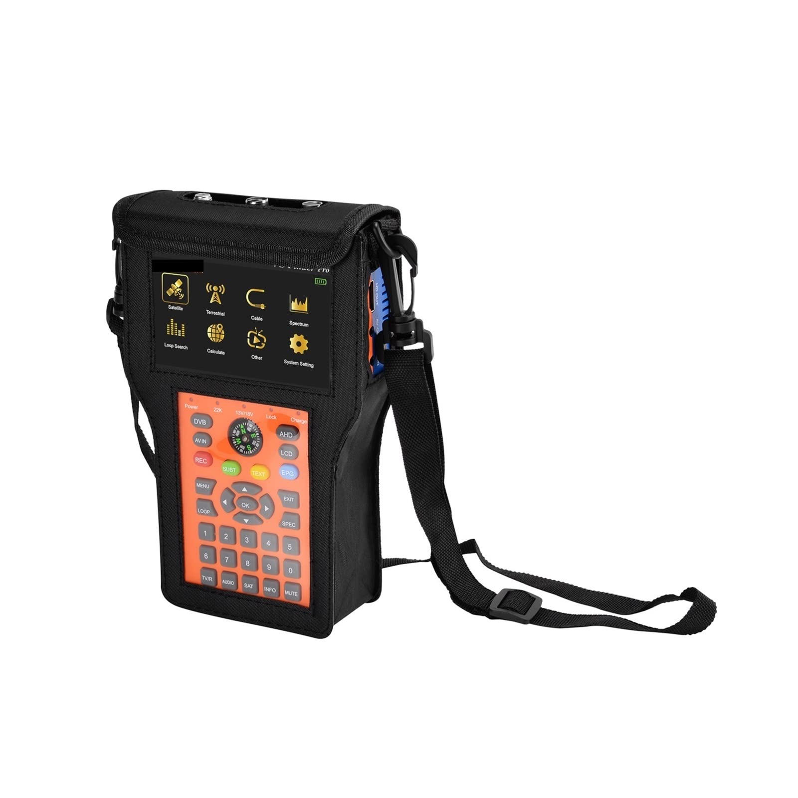 V8 Finder Pro/Finder2 HD H.265 Satellite Signal Finder S2X/T2/C/ATSC-C Calcola automaticamente l'angolo di AZ, EL Support ACM AHD(V8 Finder 2 grey)