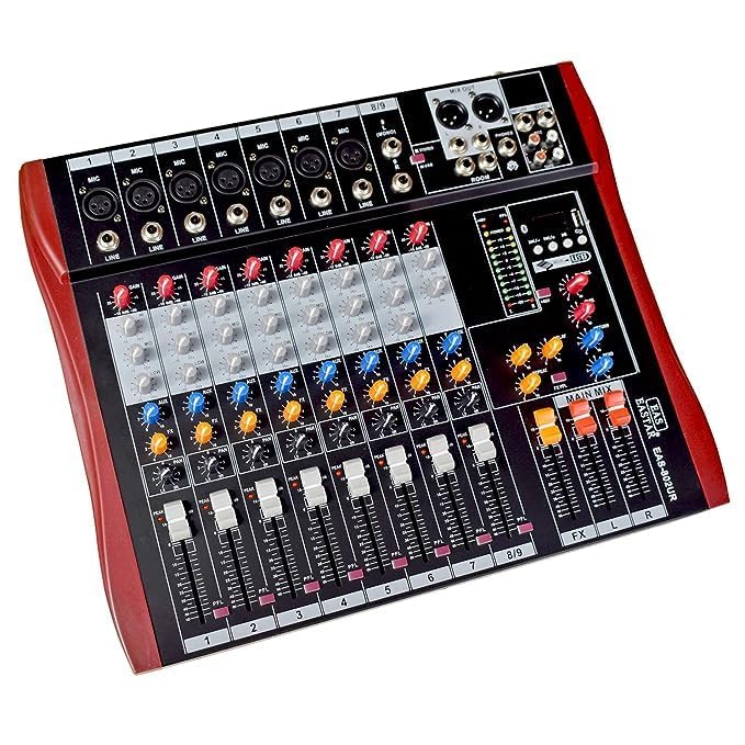 Buy Adiohub Audio Mixer 8 Channel Audio Mixer Sound Mixing Console with