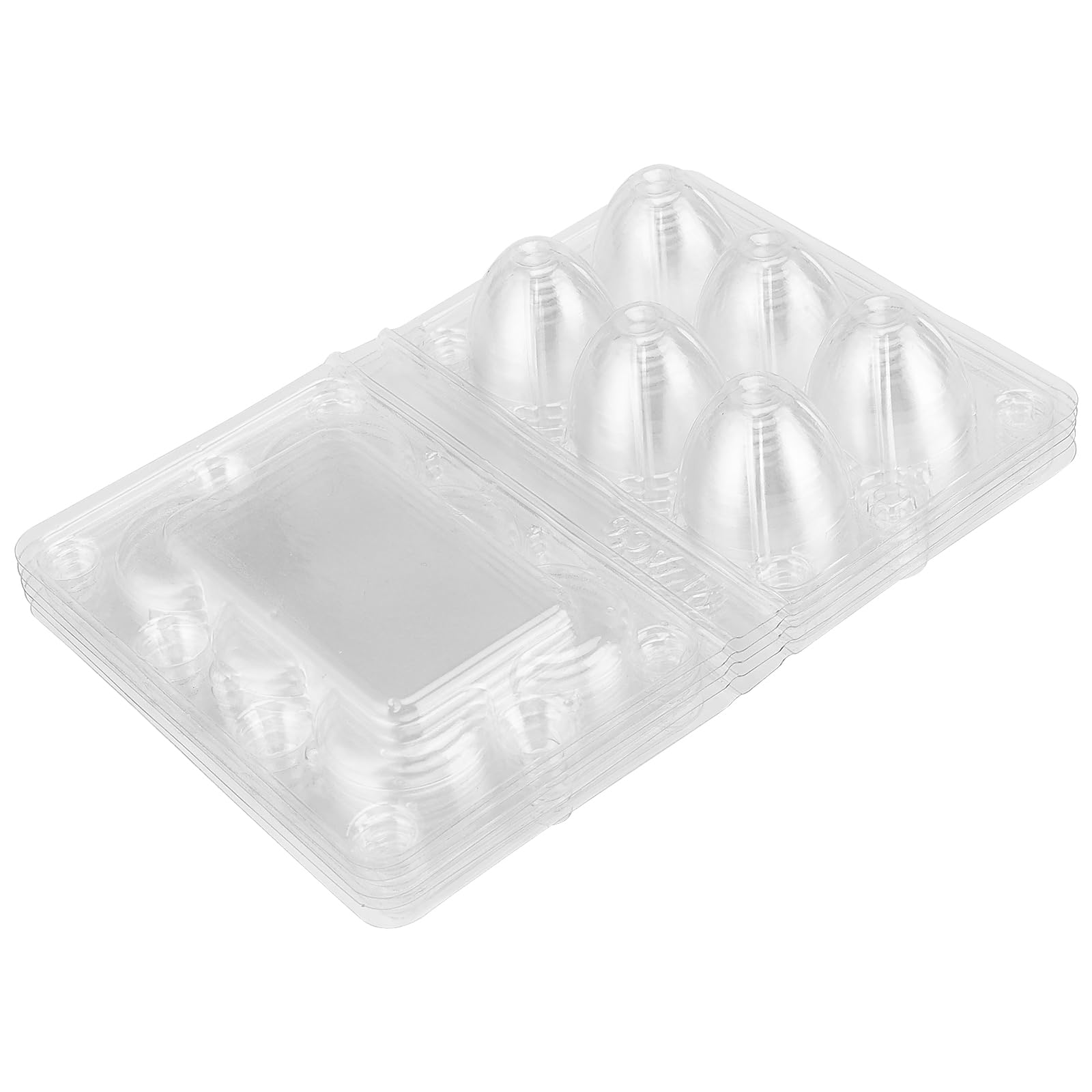 Almacenaje Huevos Codorniz Nevera 50 Cajas Para Huevos De Codorniz (12 Huecos Cada Una), PVC Transparente, Apilables Y Reutilizables Cajas Plástico PVC Transparente