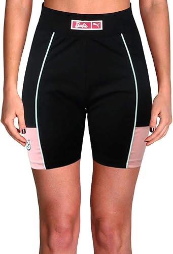 PUMA PUMA x BARBIE XTG Srt - Mallas para mujer, color negro puma, talla M, Negro -