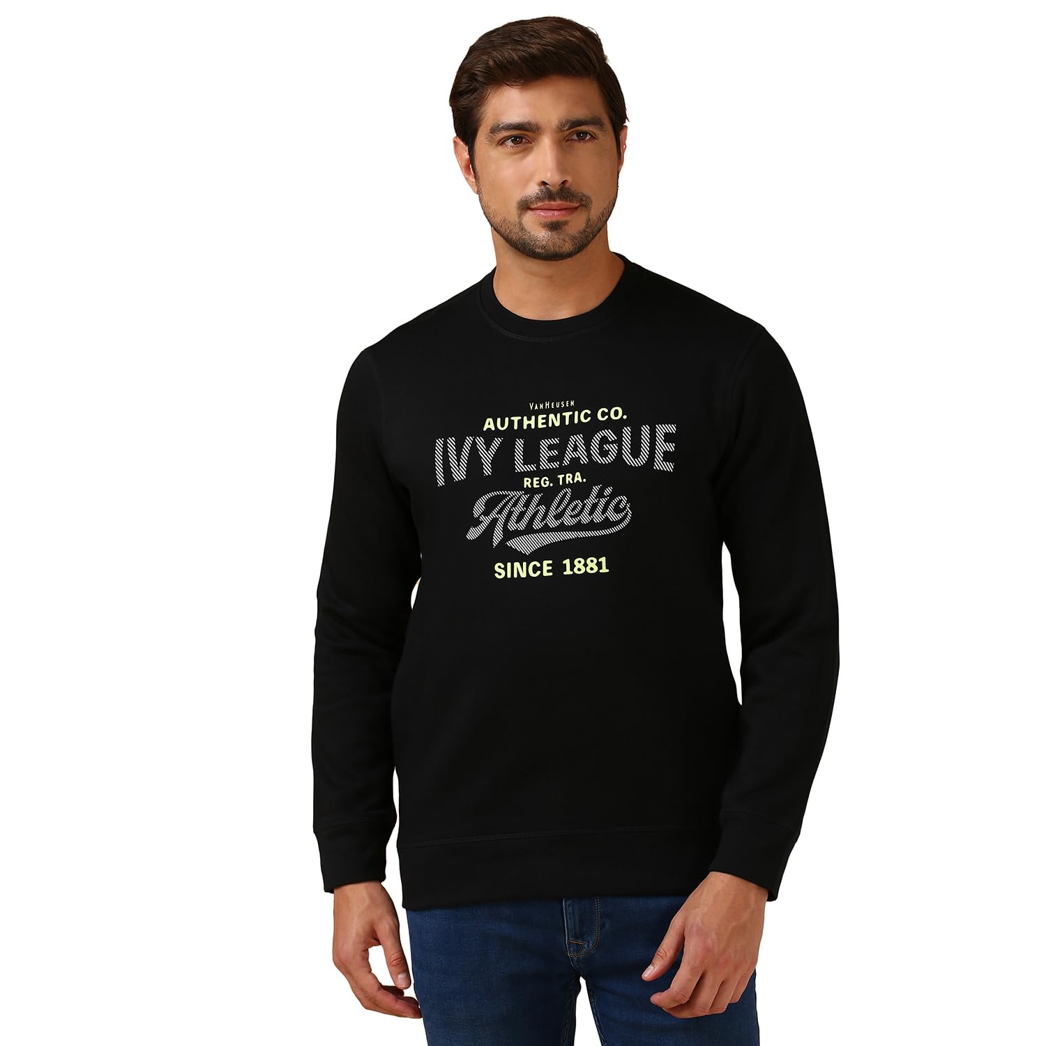 van heusen Cotton Men Crew Neck Sweatshirt-picture-17