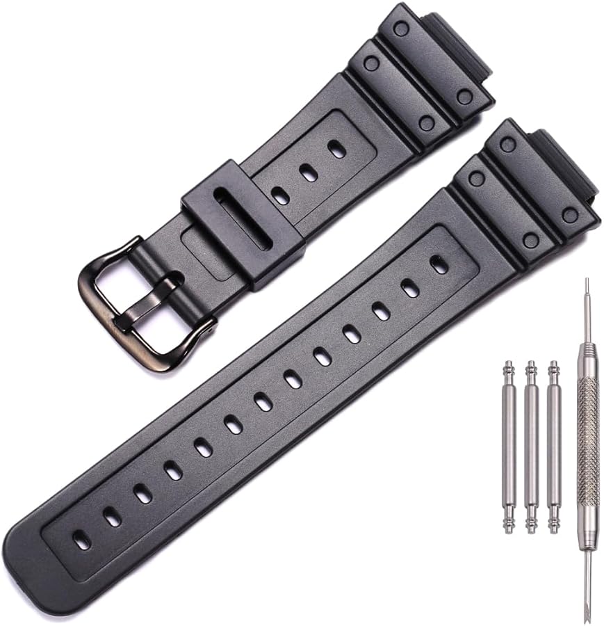 MCXGL 16mm Unisex Resin Strap Compatible with G-Shock DW5600 GW MCXGL 16mm Unisex Resin Strap Compatible with G-Shock DW5600 GW