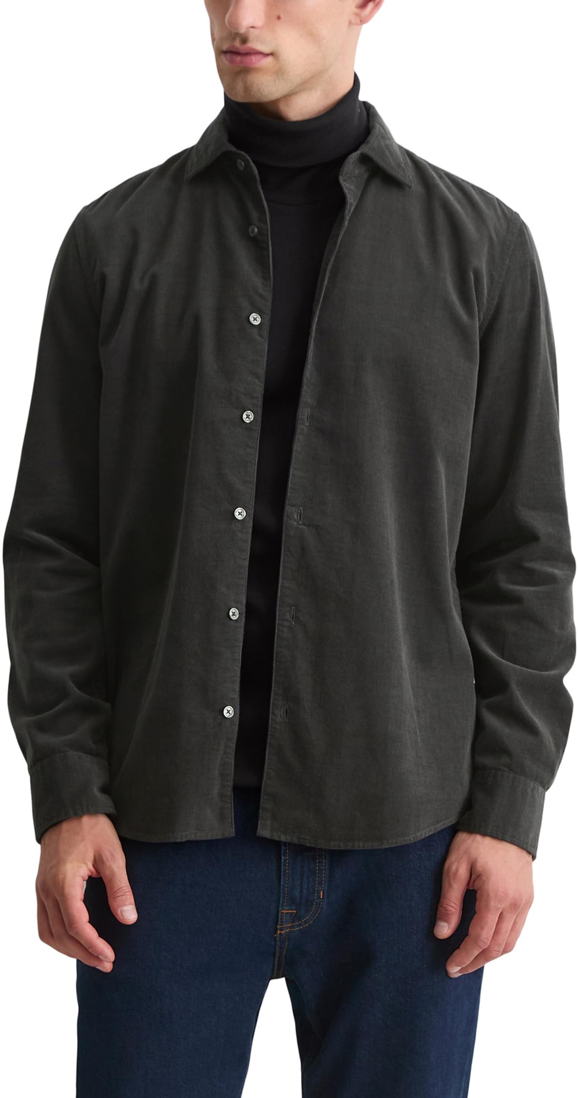 Marc OߴPolo Men's Shaped Fit Organic Cotton Shirt, Grey (Broken Graphite), L