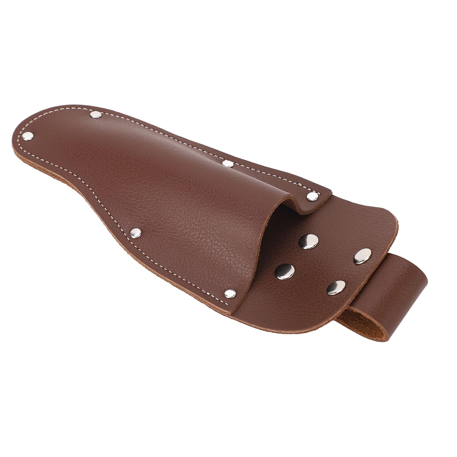 Soporte para alicates, funda para podadora, cinturón de piel de vaca, bolsa para colgar, tijeras de podar de jardinería, tijeras, cuchillos, color café, duradero, elegante,