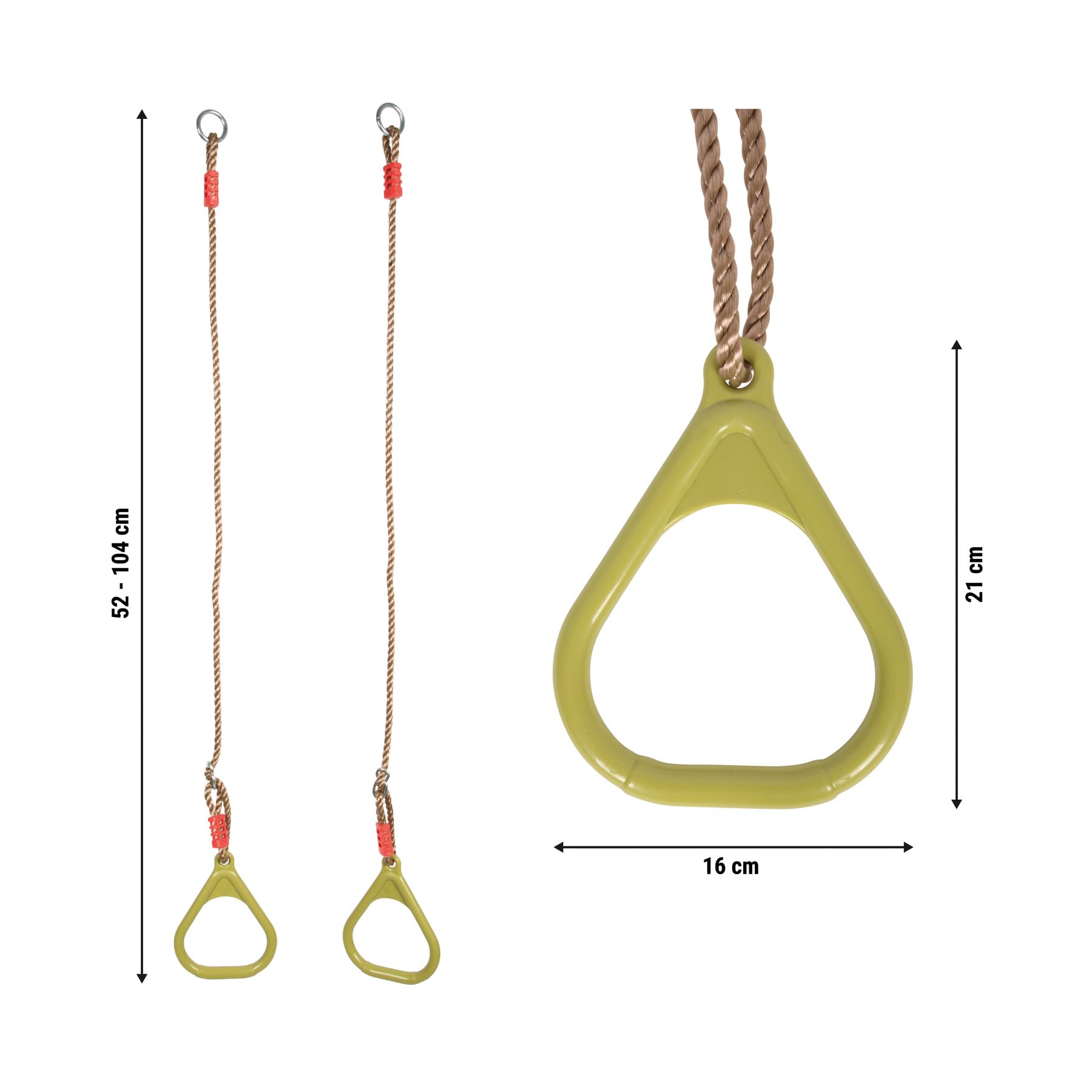 small foot Anelli da ginnastica regolabili 100 kg indoor outdoor 3 anni 12702