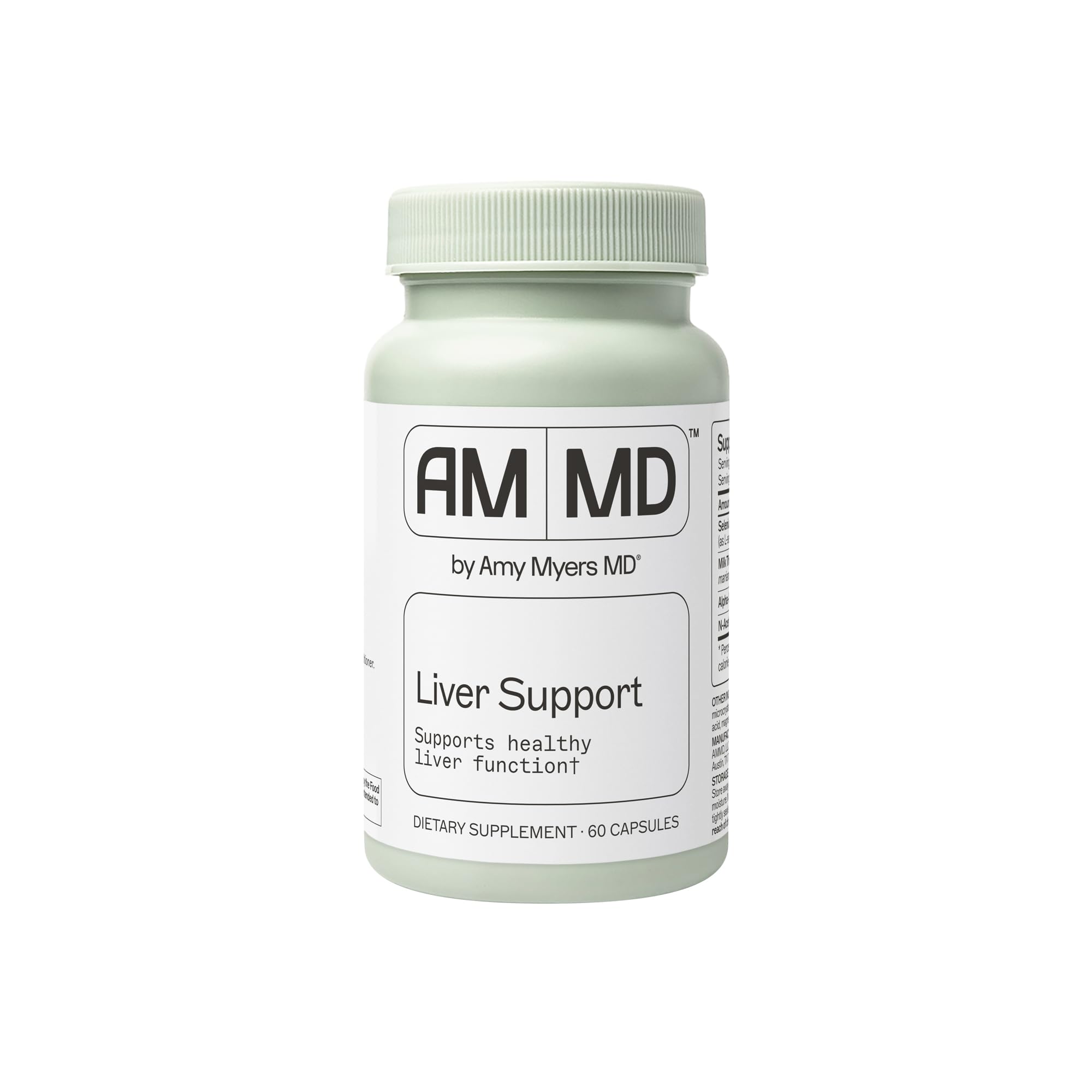 Liver Support - Supports Healthy Liver Function, Detox Pathways & Antioxidant Activity - with Selenium, Milk Thistle, Turmeric - 60 Capsules