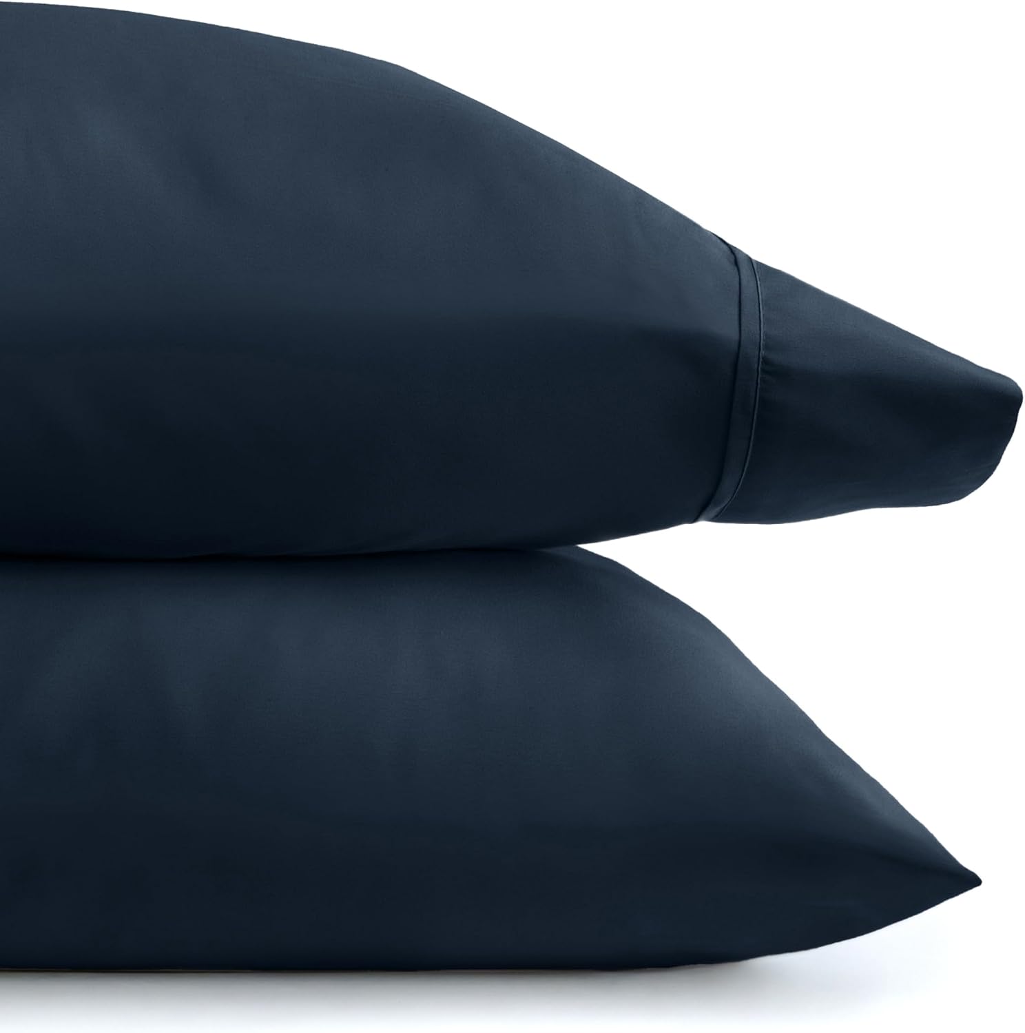 Linen Market Ultra Soft Pillow Covers Queen Size (2 Piece) - Luxurious Pillow Cases 40x20 - Gifts for Women - Home Decor, Bedroom Decor - Pillowcase Navy image 4