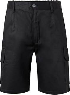 VELILLA 344 Bermudas Multibolsillos, Color Negro, Talla 46