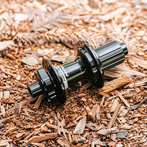 Funn Fantom Mountain Bike Rear Hub, Rear Bicycle Wheel Hub Compatible With Shimano Hg Cassette Body, 9-11 Speed, 102T Engagement Points, 32 Spoke Holes, Convertible Black Hubs (12X148 Mm) #TOP1