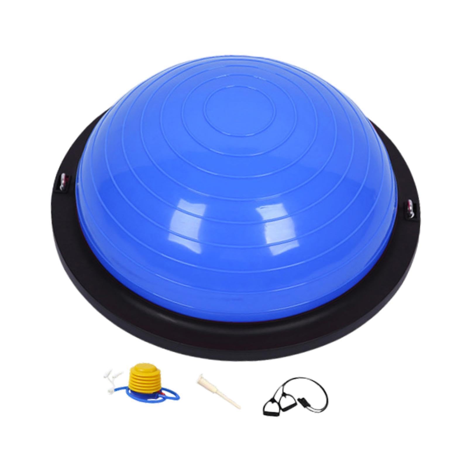 Pedana di Equilibrio a Mezza Cupola con Elastici di Resistenza – Punto di Allenamento per Bambini, Danza, Pilates E Flessibilità