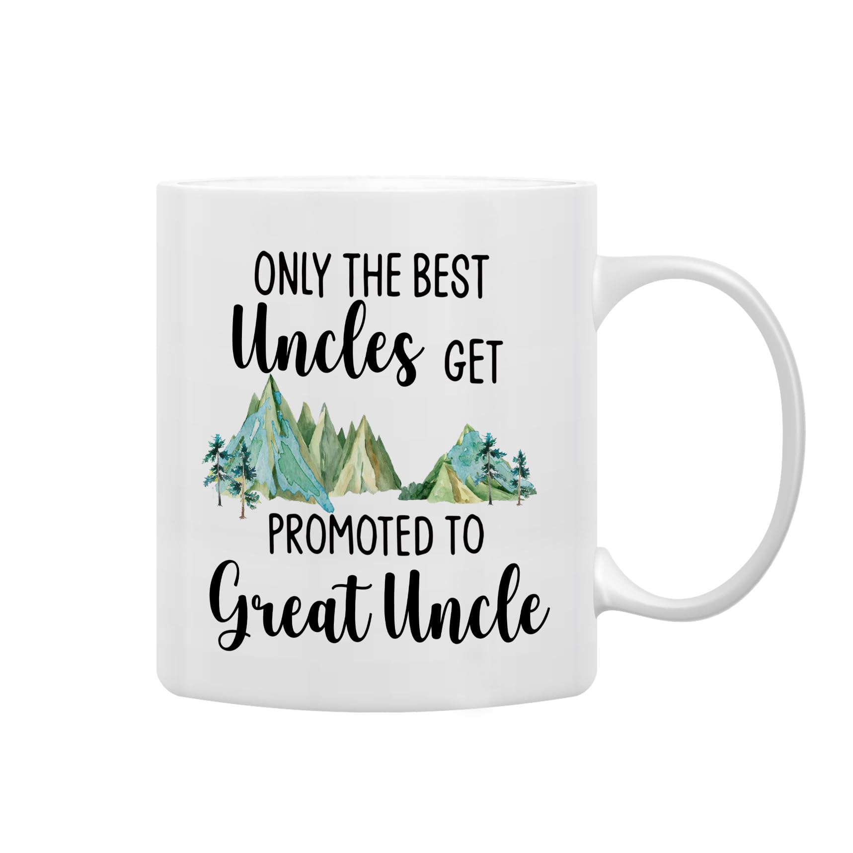 QASHWEYUncle Mug, Uncle Gifts, Uncle Coffee Mugs, Great Uncle Mug, Great Uncle Mug Tea Cup Gifts for Uncle, Promoted to Great Uncles Coffee Cups Ceramic 11oz