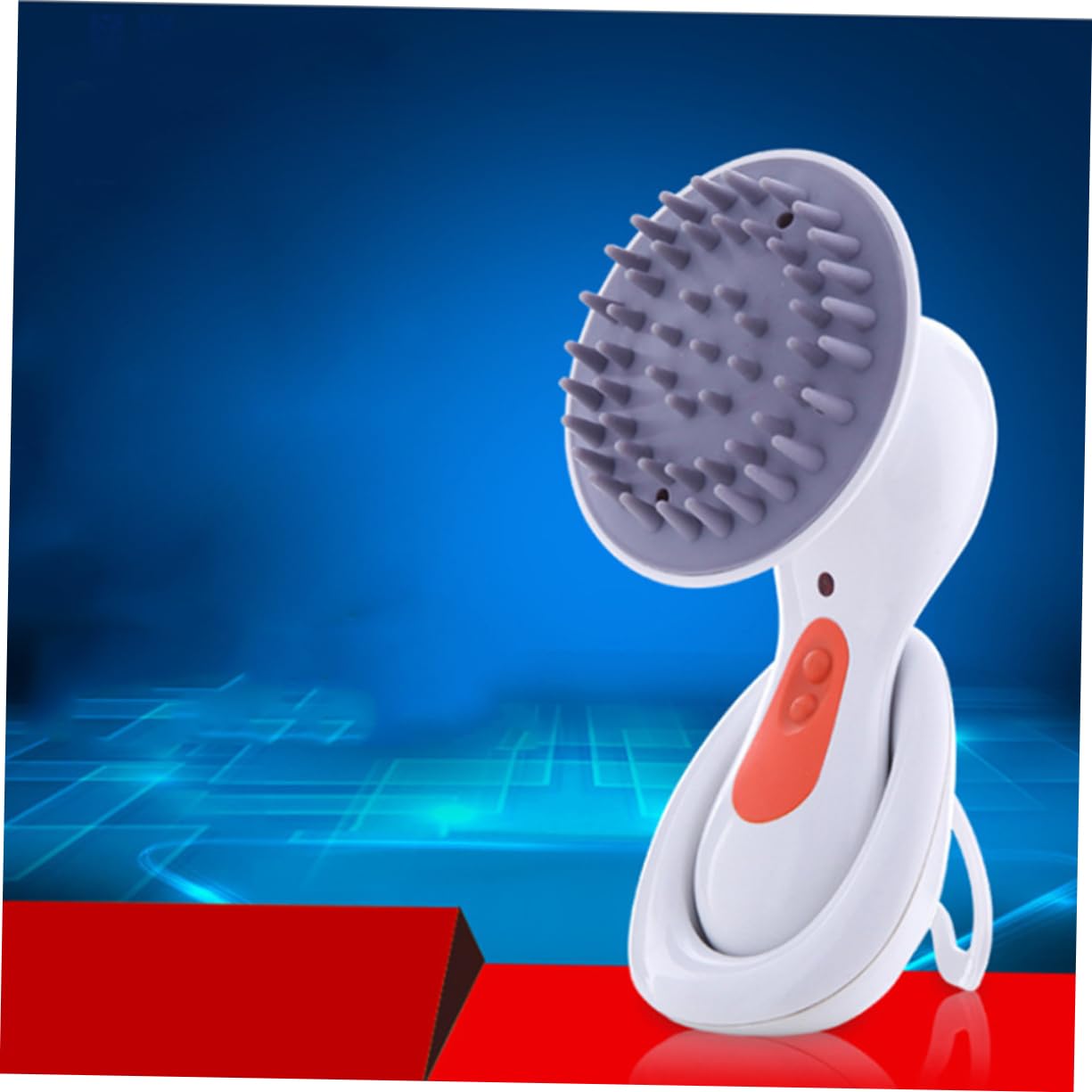 FOMIYES Peine De Masaje Recargable Vibración Para Cabelludo Aliviar Estrés y De Cabeza Para Limpieza Profunda Del Cabello