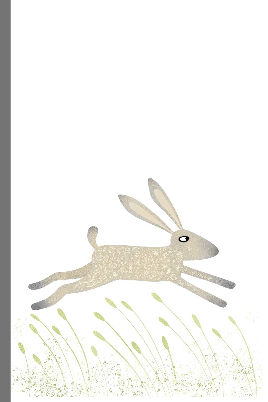 Notes: A Blank Lined Journal with Cute Leaping Hare Cover Art