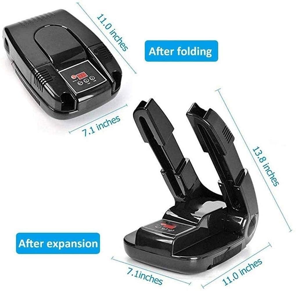 Secador de zapatos eléctrico portátil, secado rápido y desodorizante, secador de zapatos y calcetines, diseño retráctil para un secado rápido del calzado