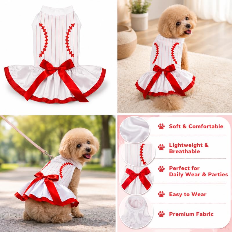 Robe de baseball pour chien idéale pour les sorties au parc en été - 5