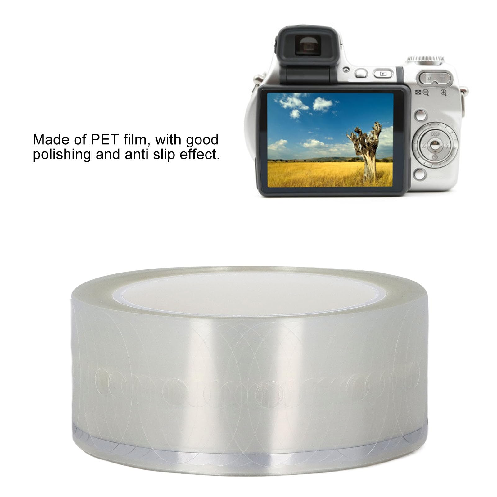 NDNCZDHC 1000PCS Optical Eyeglasses Lens Edging Transparent Anti Slip Blocking Pads Tape for Lens Processing 1.6x1in