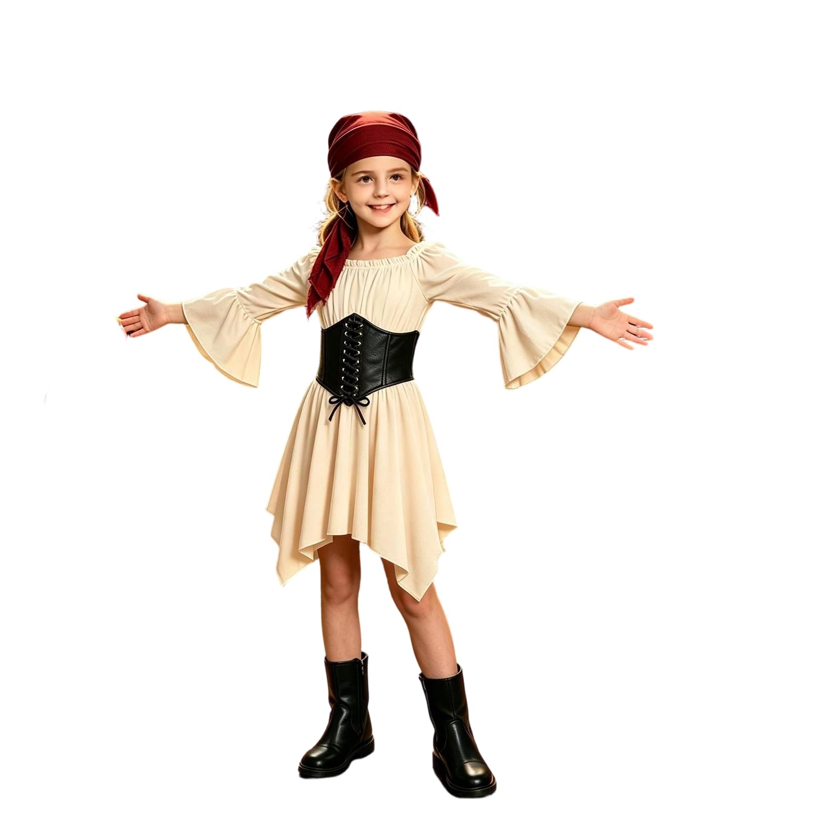 Girls Pirate Costume Kids, Tween Girl Halloween Costumes, Pirate Dress โ image 1