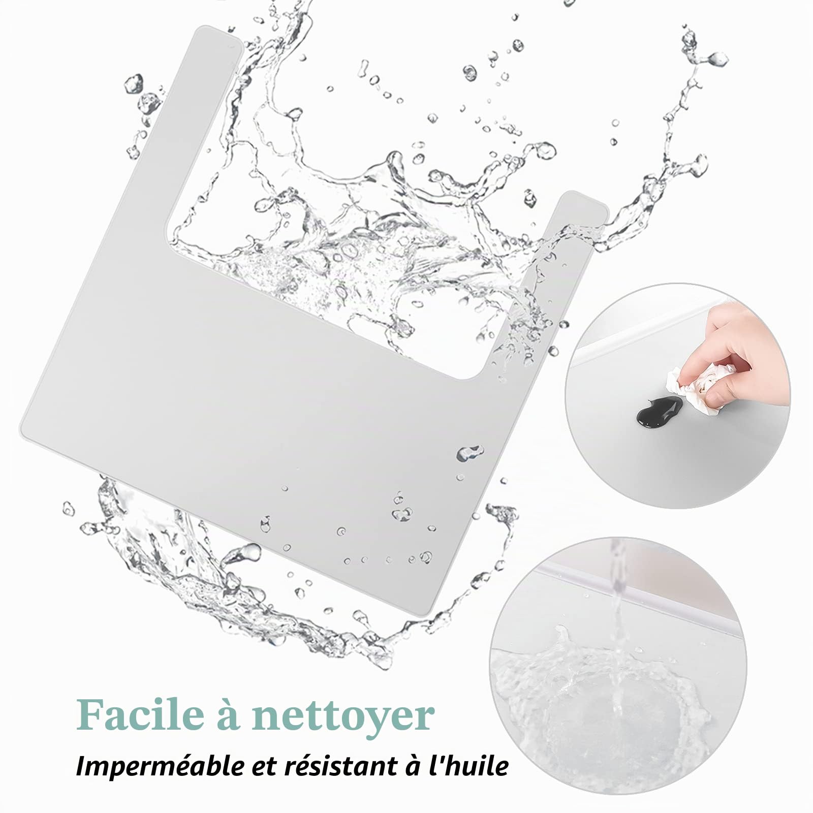 Set De Table Pour Chaise Haute IKEA - Durable - Propre Et Hygiénique - Convient Pour Les Enfants Et Les Bébés - Blanc