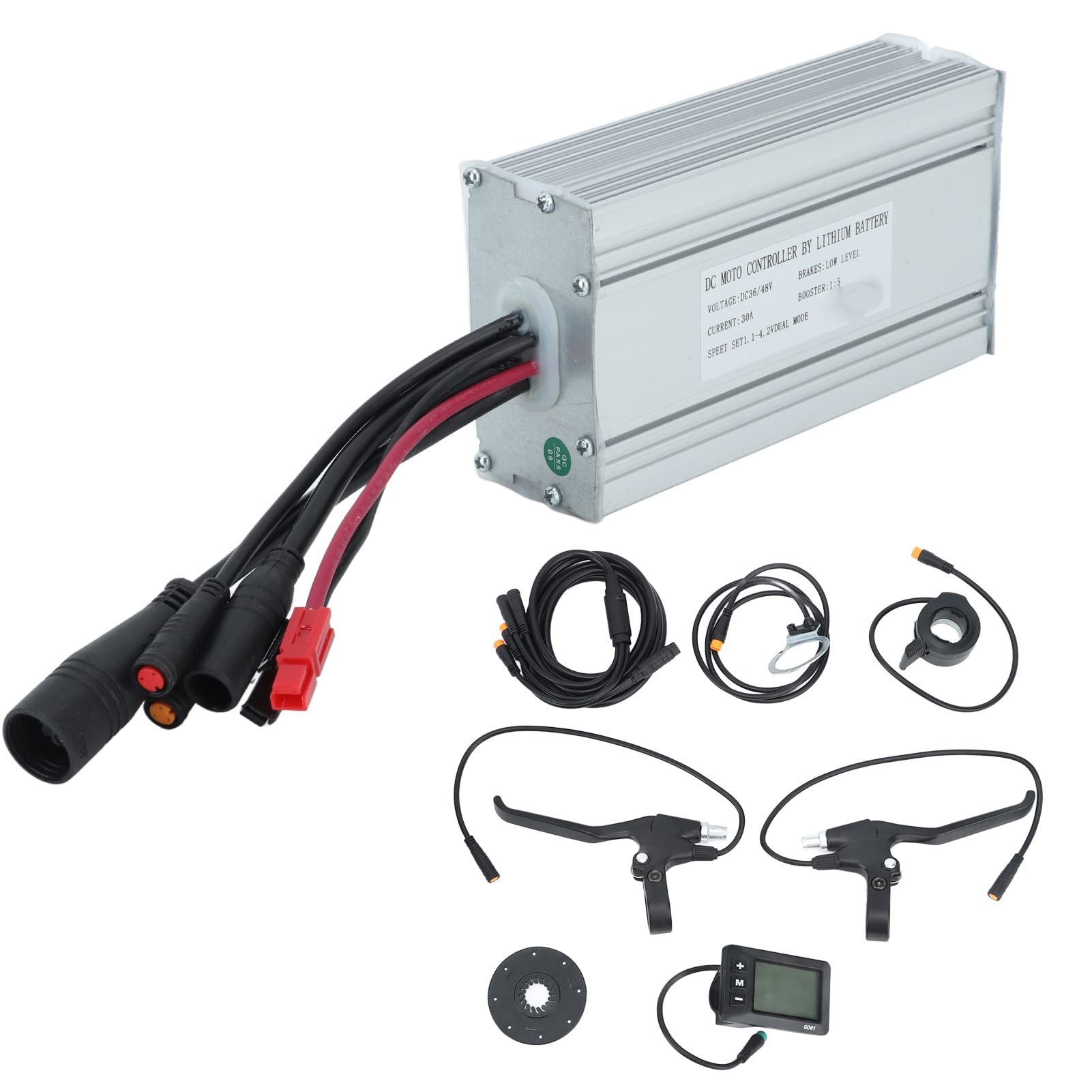 Drfeify 36V 48V 1000W Elektrofahrrad-Brushless-Controller-Kit, Elektrofahrrad GD01 Display-Kit Elektrofahrrad-Controller-Kit