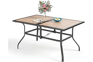 Wonderful Sophia & William Metal and Wood Dining Table