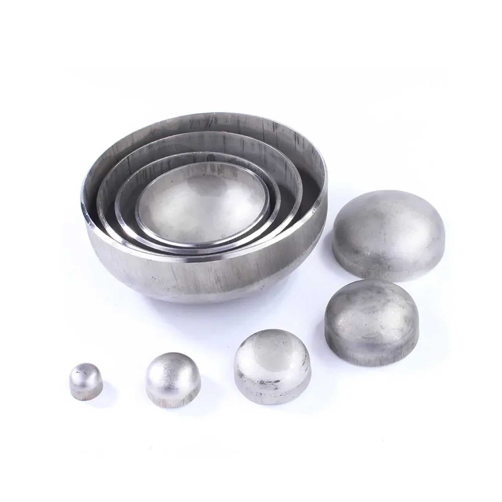 Industrial Use 19 25 32 38 45 48 51 57 60 63 76 89 102 108mm OD Tube End Cap 304 Stainless Steel Pipe Fitting Blind Head(2mm Thickness,89MM OD_End Cap) Brass Hose