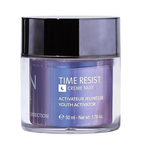 Yon-Ka Time Resist Nuit (1.7 fl oz) Crema de noche antienvejecimiento con complejo activador juvenil y manteca de karité, hidratante antiarrugas