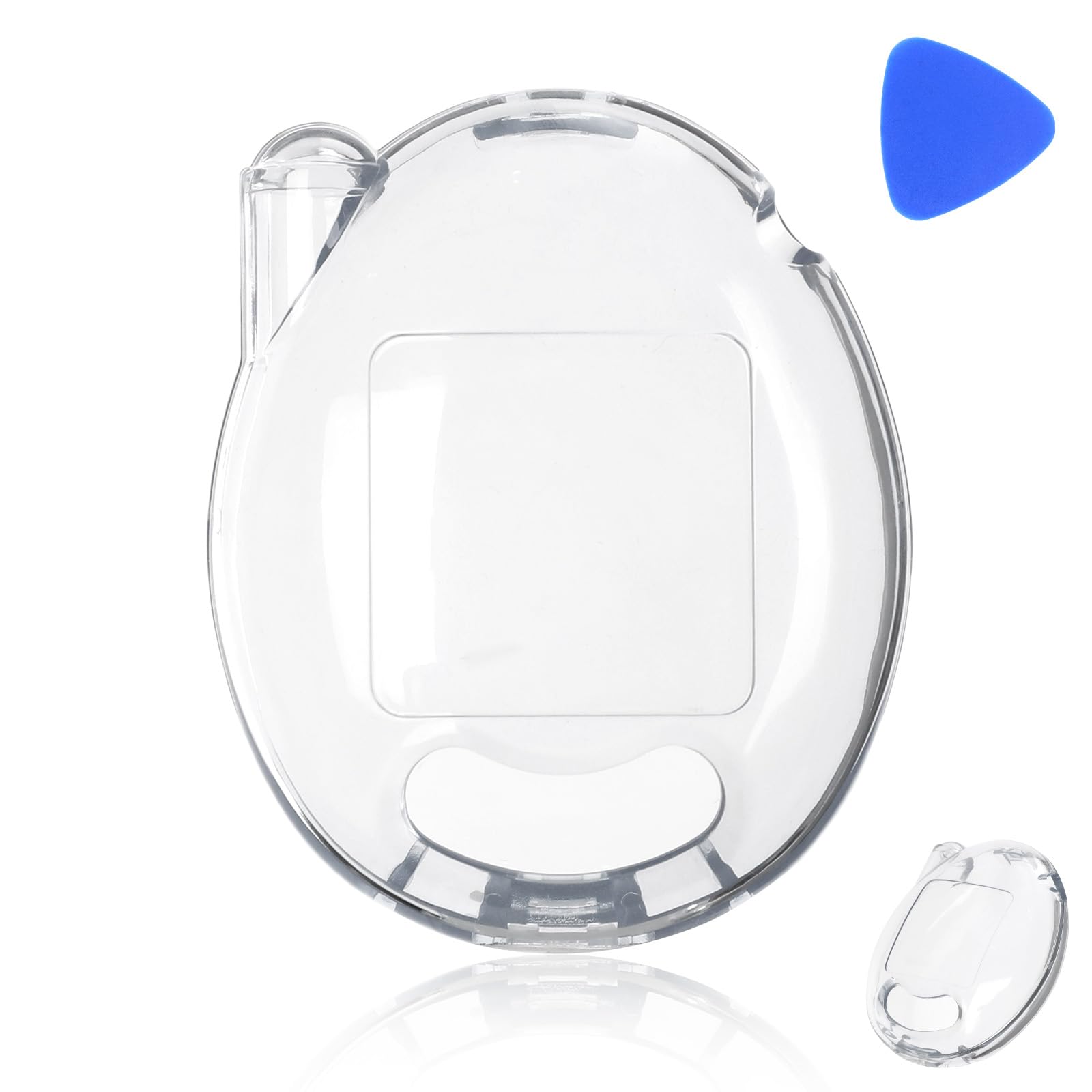 Protective Cover Case for Handheld Electronic Pet Devices, Shockproof Hard PC Cover Portable Transparent Storage Case Essential Accessories for Virtual Pet Game (Clear)
