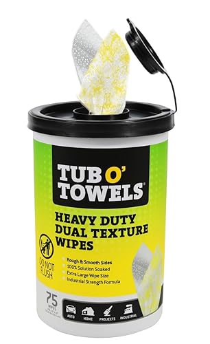 Tub O’ Towels TW75 Heavy-Duty 10" x 12" Size Multi-Surface