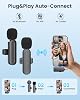Micrófono inalámbrico de solapa 3 en 1 para iPhone: micrófono Bluetooth de clip para iPad, Android, cámara o PC: micrófonos pequeños con calidad de sonido cristalina para grabación, vlogs y transmisiones en vivo 5